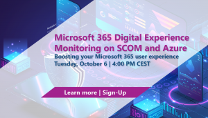 Microsoft 365 Digital Experience Monitoring | Webi Header