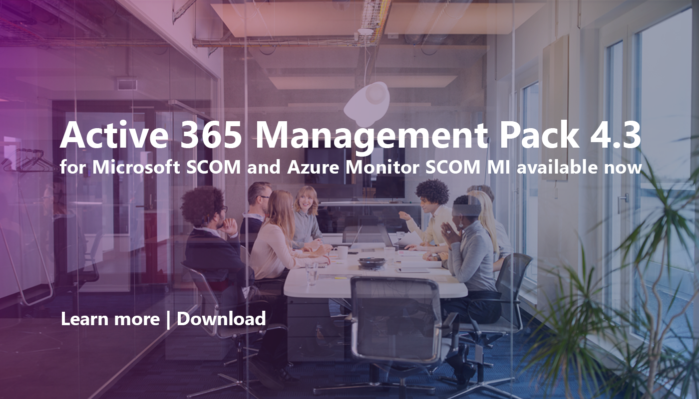 NiCE Active 365 Management Pack 4.3 for Microsoft