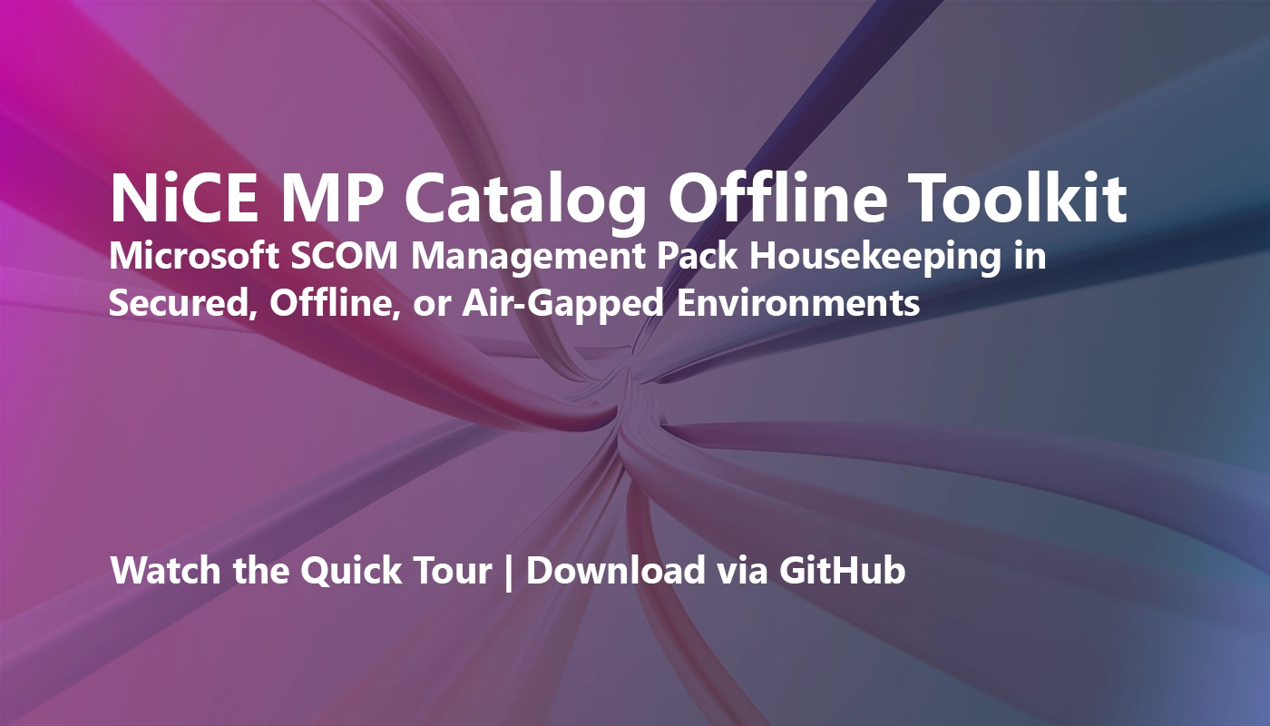 NiCE MP Catalog Offline Toolkit Walkthrough